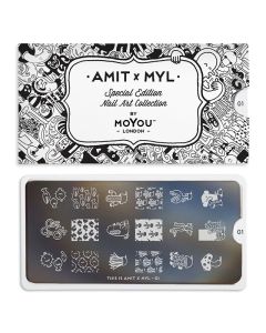 MoYou Amit x MYL Nail Art Plate Collection #01