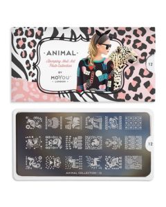 MoYou Animal Nail Art Plate Collection #12