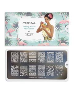 MoYou Tropical Nail Art Plate Collection #18