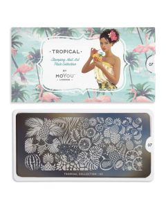 MoYou Tropical Nail Art Plate Collection #07