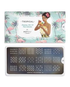 MoYou Tropical Nail Art Plate Collection #21